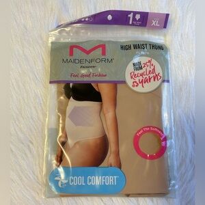 Maidenform Flexees Shapewear Womens Size XL High Waist Thong Soft‎ Seamless